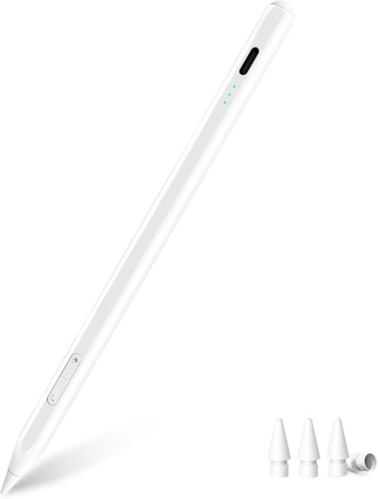 MYSTILUCK Stift für iPad (2018-2025) - Kompatibel mit iPad Pro 12.9" (M4/M3/M2), Air 7/6/5/4/3, 11.-6. Gen und Mini 5/6/7 - Mit Schnellladun