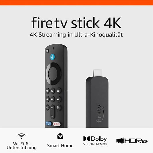 N/A Amazon Fire TV Stick 4K mit Wi-Fi 6, Dolby Vision/Atmos, HDR10+ & 4K Ultra HD Streaming