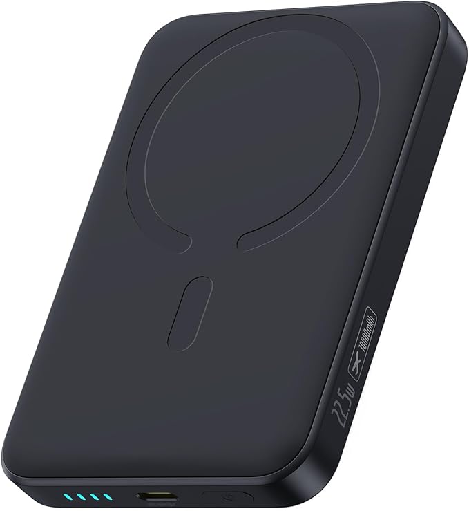 Baseus Enerfill MagSafe Powerbank 10000mAh 22.5W Magnetisch USB-C Wireless Kompatibel iPhone 16/15/14/13/12 Pro/Max Schwarz PPFM11