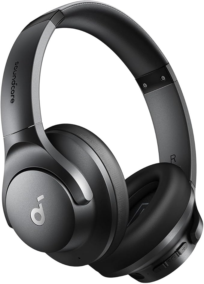 Anker Soundcore Q20i kabellose Bluetooth Over-Ear-Kopfhörer mit Hybrid ANC, 40h Spielzeit, Hi-Res Audio, App-Personalisierung, Schwarz