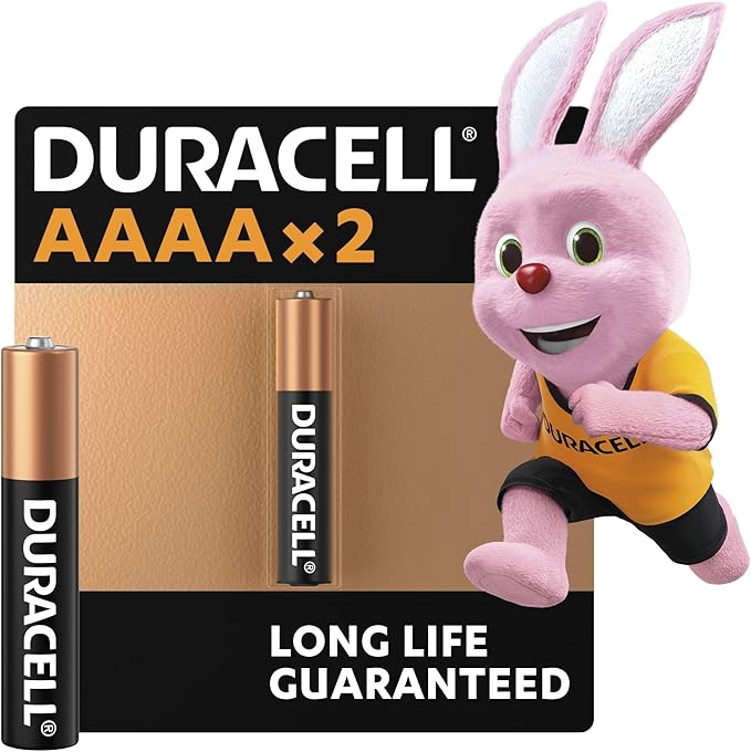 Nein Auslaufartikel (Produktion durch Duracell AAAA Alkaline Batterien 1,5 V 2er-Pack (LR8D425) für Digitalstifte, medizinische Geräte & Stirnlampen