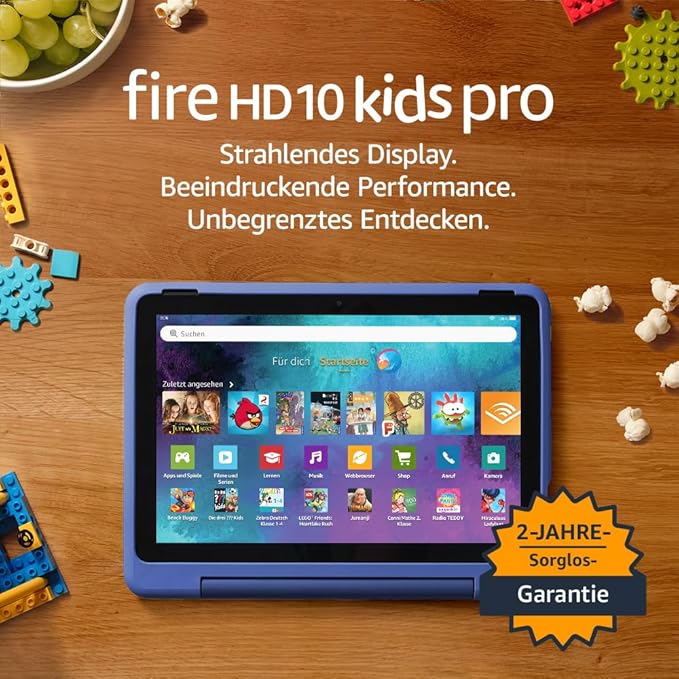 N/A Fire HD 10 Kids Pro Tablet (2023) 10,1 Zoll Full HD Display, 32 GB, langlebiger Akku, Kindersicherung, Schutzhülle, Sternennebel-Design