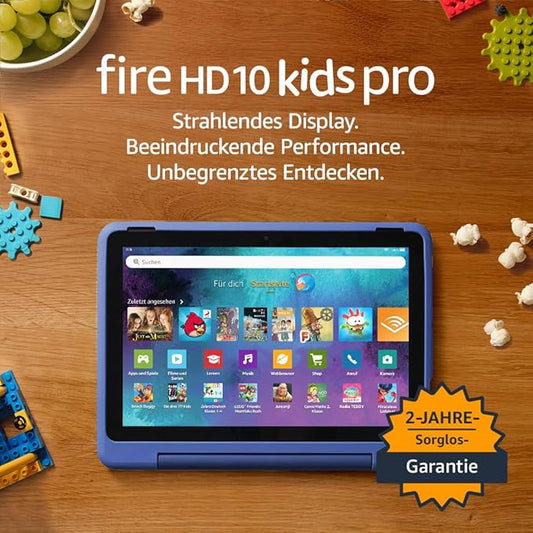 N/A Fire HD 10 Kids Pro Tablet (2023) 10,1 Zoll Full HD Display, 32 GB, langlebiger Akku, Kindersicherung, Schutzhülle, Sternennebel-Design