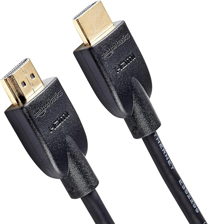 Nein Auslaufartikel (Produktion durch Amazon Basics 4K HDMI-Kabel 1,8 m - 18 Gbit/s Highspeed mit Ethernet, 4K@60Hz, 2160p, goldkontakte