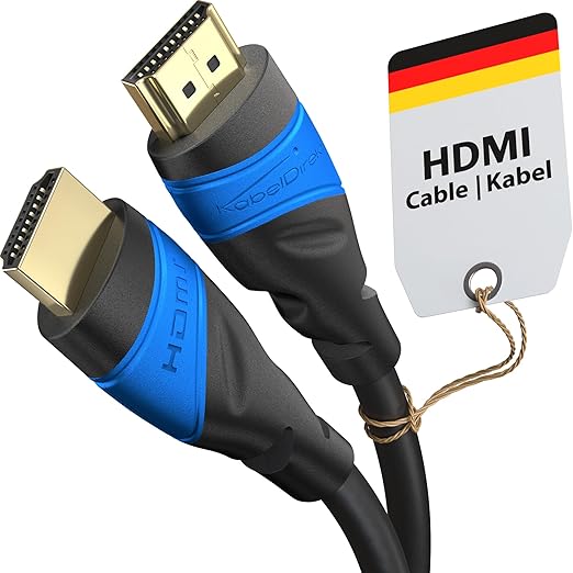 KabelDirekt HDMI-Kabel 5m – 8K & 4K UHD, High Speed mit Ethernet für PS5, Xbox Series, Switch