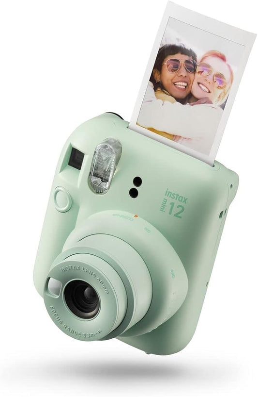 INSTAX Mini 12 Sofortbildkamera Mint-Green (2022) mit Automatik-Belichtung, Selfiespiegel & Nahaufnahme-Modus
