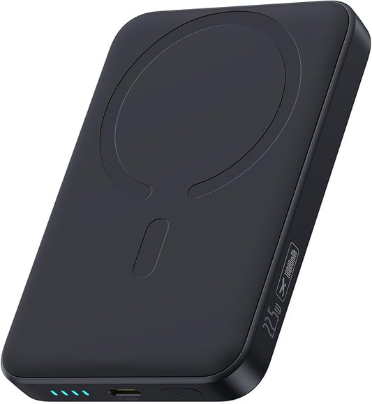 Baseus Enerfill MagSafe Powerbank 10000mAh 22.5W Magnetisch USB-C Wireless Kompatibel iPhone 16/15/14/13/12 Pro/Max Schwarz PPFM11