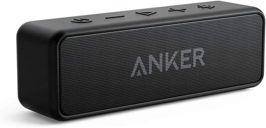 Nein Auslaufartikel (Produktion durch Anker SoundCore 2 Bluetooth Lautsprecher A3105, 24h Akku, IPX7 wasserdicht, Duale Bass-Treiber, Schwarz