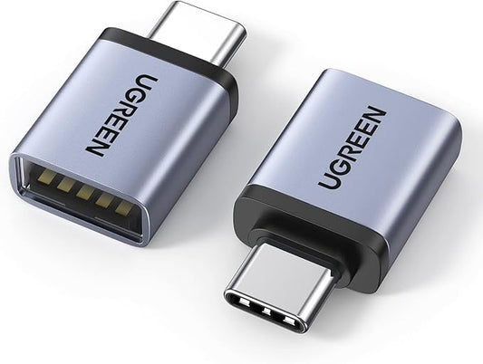 UGREEN USB-C auf USB 3.2 Adapter 10Gbps OTG 2 Stück kompatibel mit iPhone 16/15 MacBook Galaxy S24 – 40702P