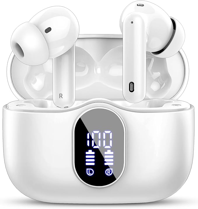 Nein Auslaufartikel (Produktion durch Bluetooth Kopfhörer Kabellos 5.3 Sport In-Ear mit 40h Spielzeit, ENC, LED-Anzeige, 4 Mikrofone