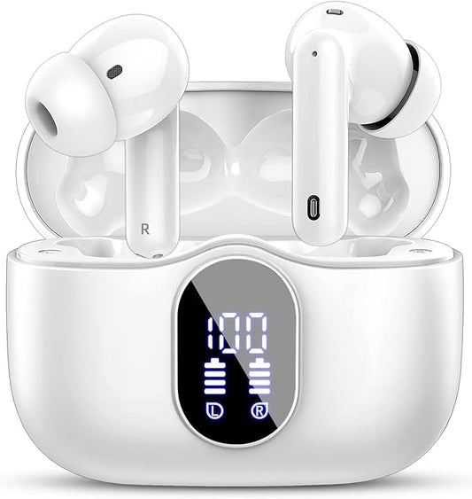 Nein Auslaufartikel (Produktion durch Bluetooth Kopfhörer Kabellos 5.3 Sport In-Ear mit 40h Spielzeit, ENC, LED-Anzeige, 4 Mikrofone