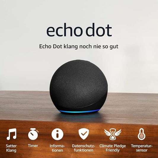 N/A Echo Dot (Neueste Generation) | Smarter WLAN- und Bluetooth-Lautsprecher mit Alexa und gigantischem Klang | Anthrazit