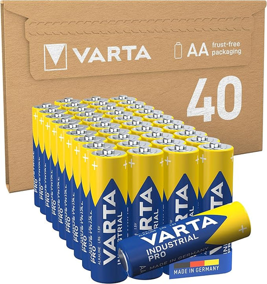 Nein Auslaufartikel (Produktion durch VARTA Industrial Pro AA Alkaline Batterien, 40 Stück Vorratspack, 1,5V, Made in Germany, 10 Jahre Haltbarkeit
